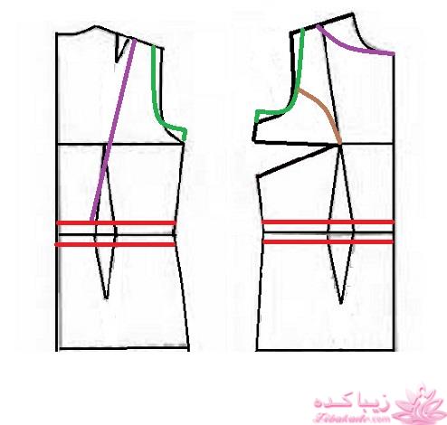 آموزش دوخت لباس مجلسی